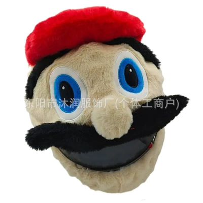 Motosiklet dəbilqələri | Head Cover Pig Head White - one-size-fits-all-can-be-labeled-crossed-jit-horsepower