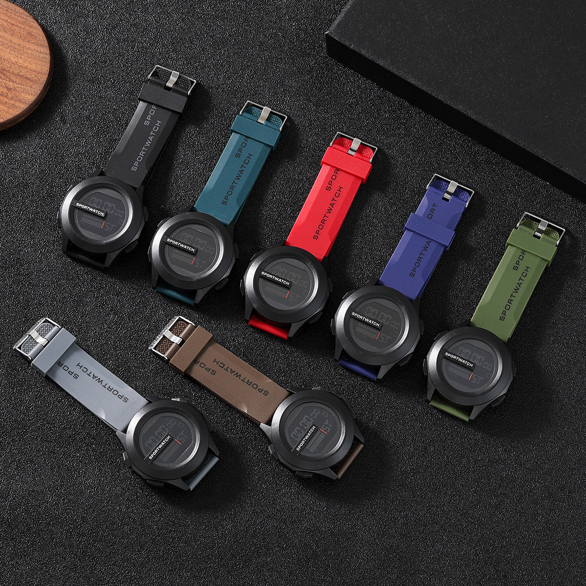 2024 venta caliente transfronteriza estilo británico esfera grande para hombres deportes moda reloj electrónico al aire libre aventura decoración reloj ins