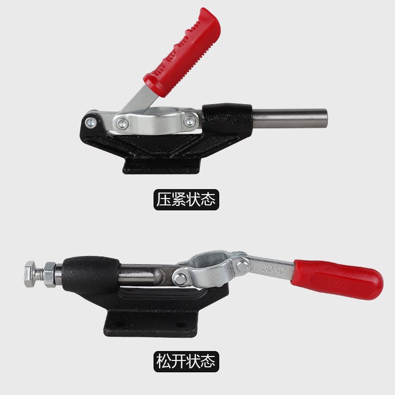 304HM/304CM/304EM/304EMSS不锈钢推拉式夹钳夹具准确定位快