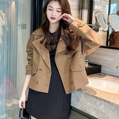 短款风衣外套女2025年春秋新款韩版宽松小个子时尚气质上衣潮