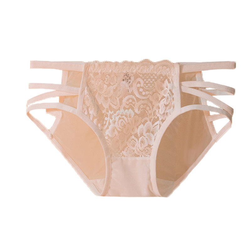 Dulce chica blanca ropa interior de encaje puro sexy lindo arco malla cómodo algodón entrepierna ropa interior nuevo