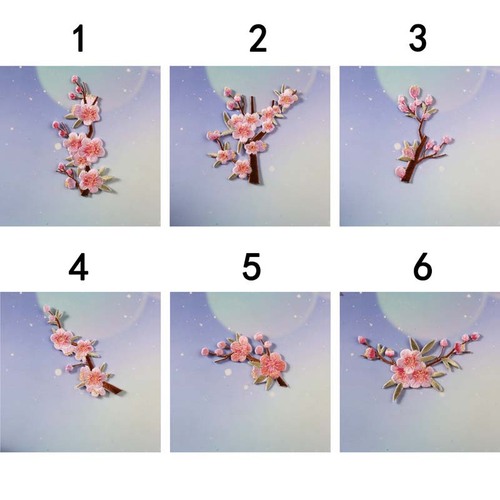 Yixiu embroidery cloth patch computer embroidery chapter personalized DIY winter plum blossom product clothing decoration patch patch cloth