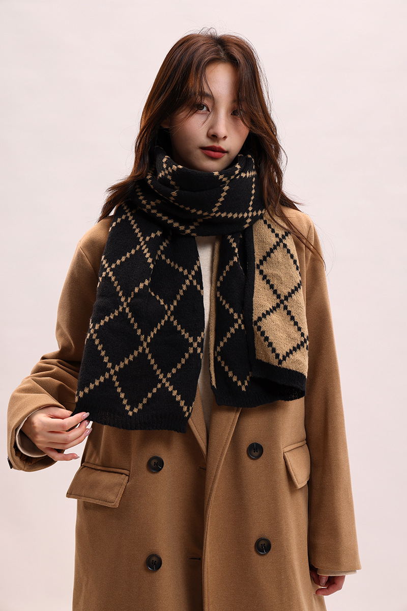 Paar-Stil für Frauen im Winter, verdickte koreanische Version, warm und luxuriös, Geburtstagsgeschenkschal für Männer_voghion.com