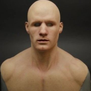 ハロウィーンのキャラクターは道具のマスクを演じます。