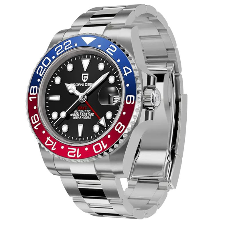 PAGANI DESIGN Bergani tide men mechanical watch GMT 2 hour luminous calendar PD-1662