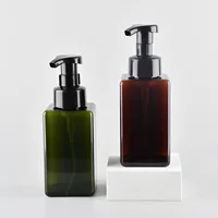 Оптовая продажа от производителя: квадратная бутылка для пены 450 мл из PETG, бутылка для пенки для умывания, бутылка для дезинфицирующего средства, подбутылка для рук.
