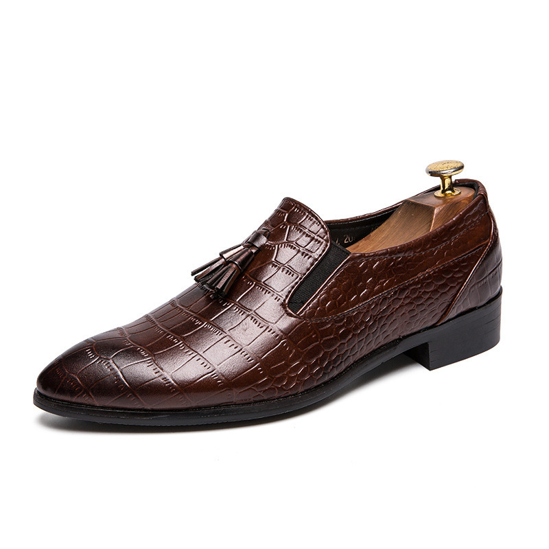 Zapatos de cuero transfronterizos de primavera transpirables, zapatos de cuero de estilo inglés, zapatos de negocios casuales, zapatos de cuero de tendencia, zapatos para hombres image 6