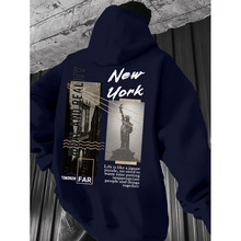 Casual Every Day Drawstring Hooded Sweatshirt Men s