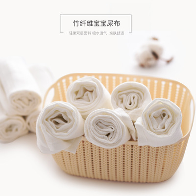 新生兒尿布嬰兒尿布竹纖維尿布壹包5條