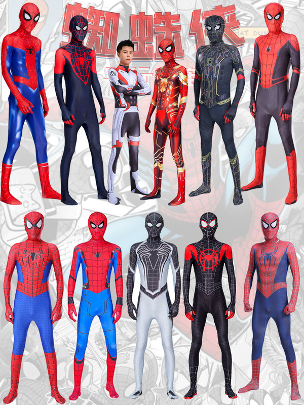 スパイダーマン タイツ ジャンプスーツ マイルズ服 ヒーローズ エクスプレス 大人 子供 ハロウィン cos 衣装|undefined