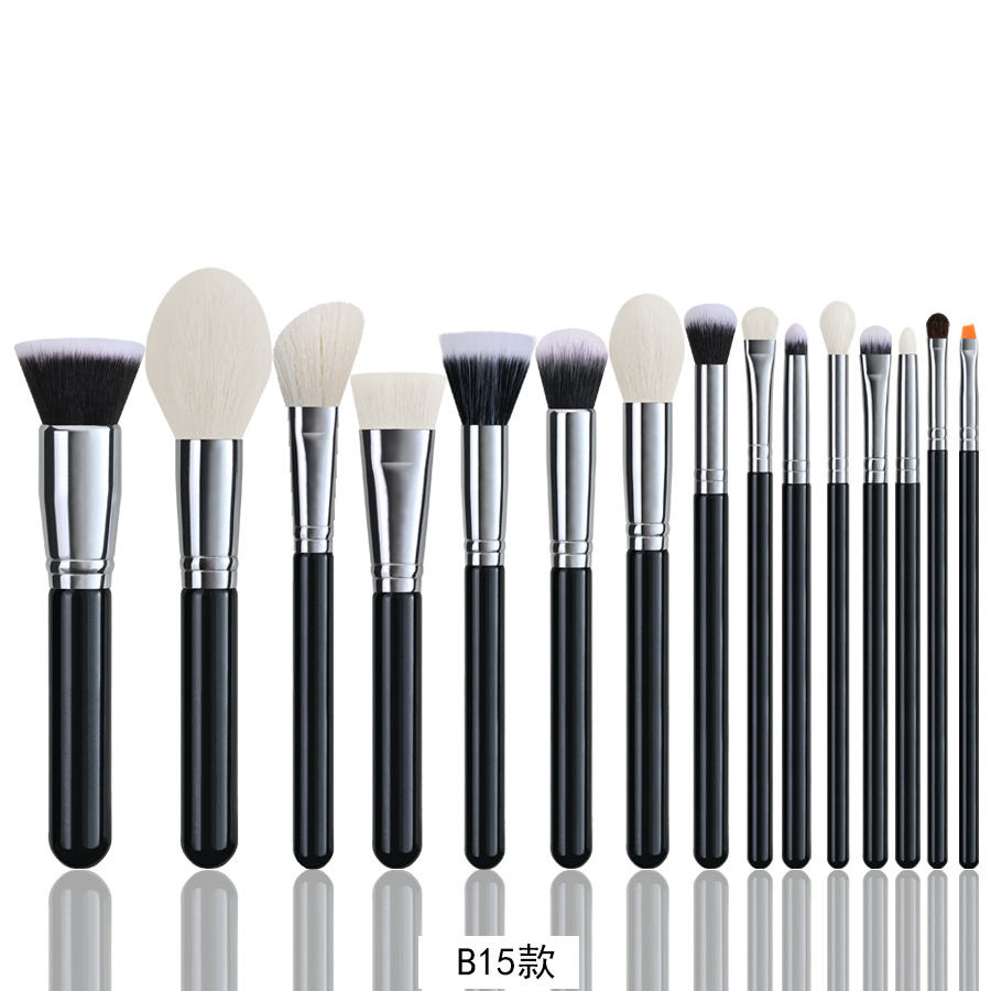 Zonia 20 piezas/15 piezas/30 piezas/42 piezas/24 piezas juego de pinceles de maquillaje cepillo de polvo suelto de pelo de animal venta directa transfronteriza