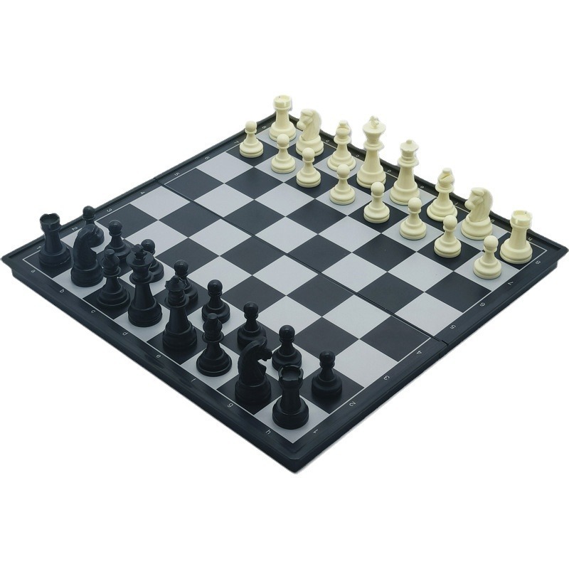国际象棋小学生磁性折叠棋盘黑白棋子儿童便携棋具chess比赛专用|undefined