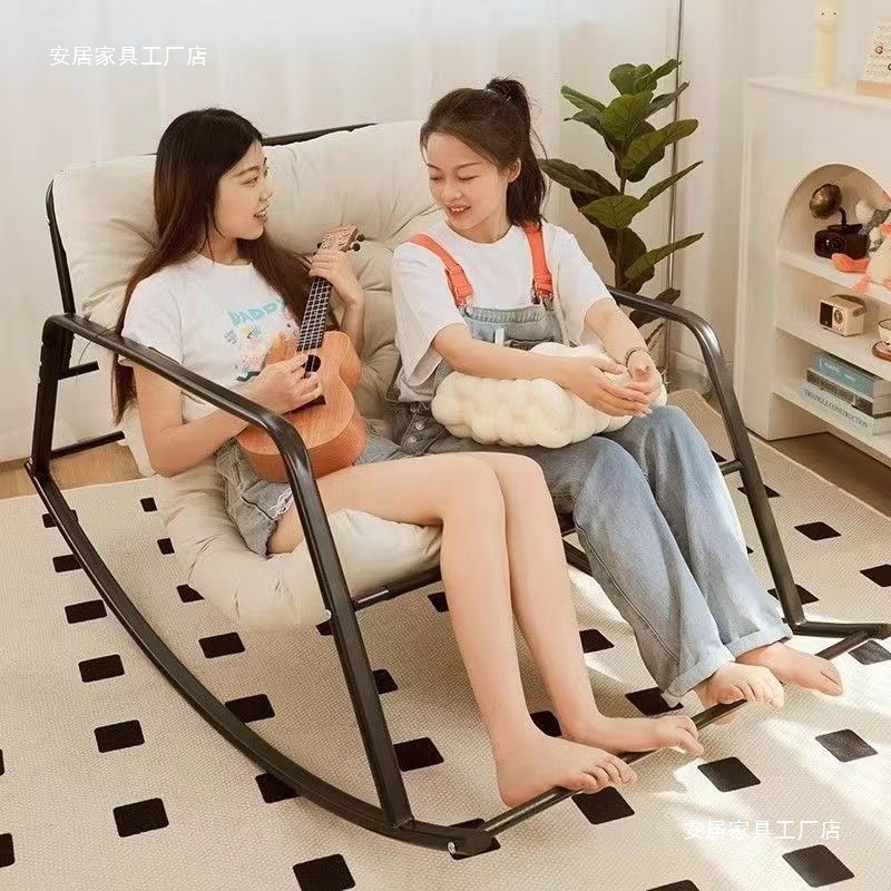 双人摇摇椅躺椅沙发椅卧室阳台客厅懒人摇椅成人休闲椅舒适午休椅|undefined