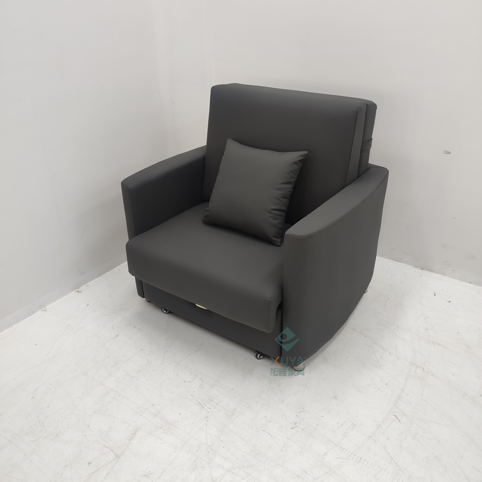 Sofá cama de una sola persona plegable de doble propósito sala de estar estudio sofá cama tecnología tela de cuero silla médica