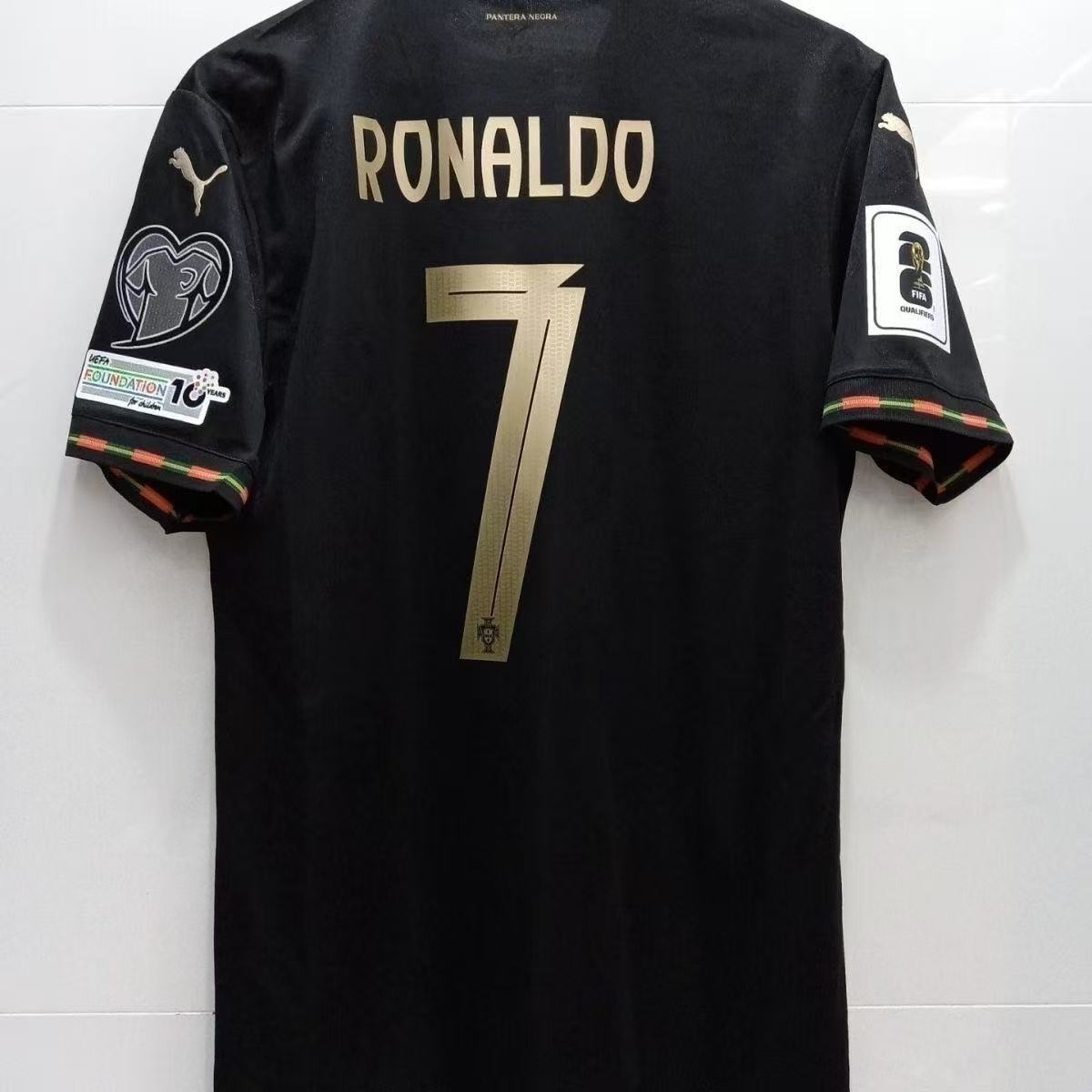 jerseys portugueses2025 / 26 temporada portuguesa #7 Ronaldo mangas cortas camiseta de fútbol al por mayor transfronteriza