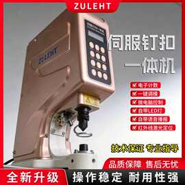 伺服四合扣钉扣一体机五金机防打手镭射气眼鞋眼机自动计数珠三角