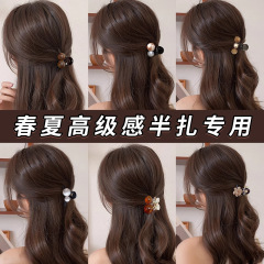 新款高马尾小抓夹可爱半扎发发夹女发量少高级感发卡头饰短发发饰