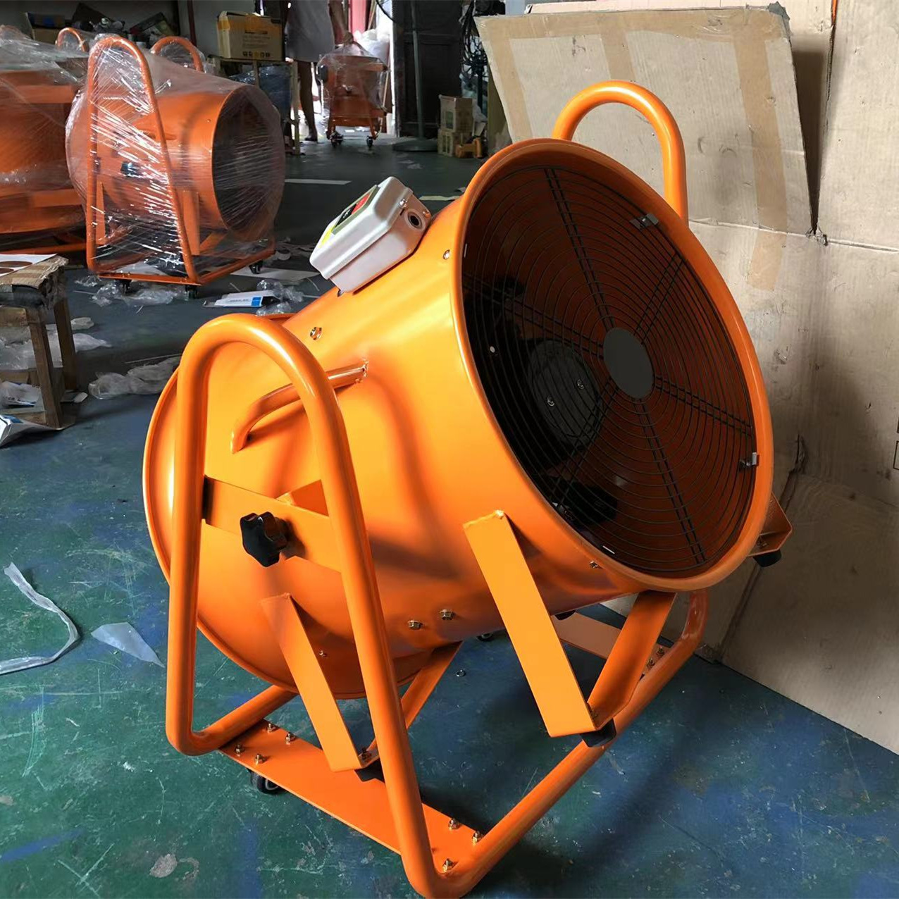 H-移动轴流风机 除甲醛大功率船用施工除尘鼓排送风手提移动风机