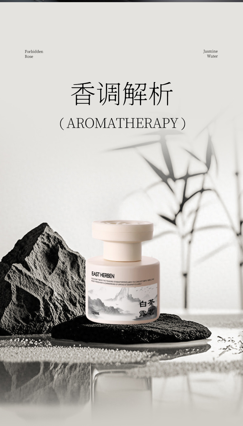 Tiktok's Popular White Tea Car Fragrance, New High-End Car Interior Perfume, Long-Lasting Fragrance, Purifies the Air and Removes Odors