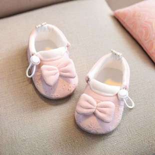 Spring and Autum Baby Soft-Soled Shoes 8 Months and 1 Year Old Female Baby Baby Indoor Toddler Shoes and Socks Autum Breathable Soft