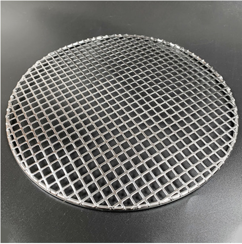 Fábrica en stock al por mayor barbacoa portátil de malla con patas en relieve parrilla de barbacoa al aire libre ronda de acero inoxidable barbacoa red