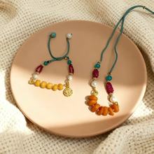 天然蜜蜡琥珀原石毛衣链手链DIY时尚百搭锁骨链甜美项饰批发