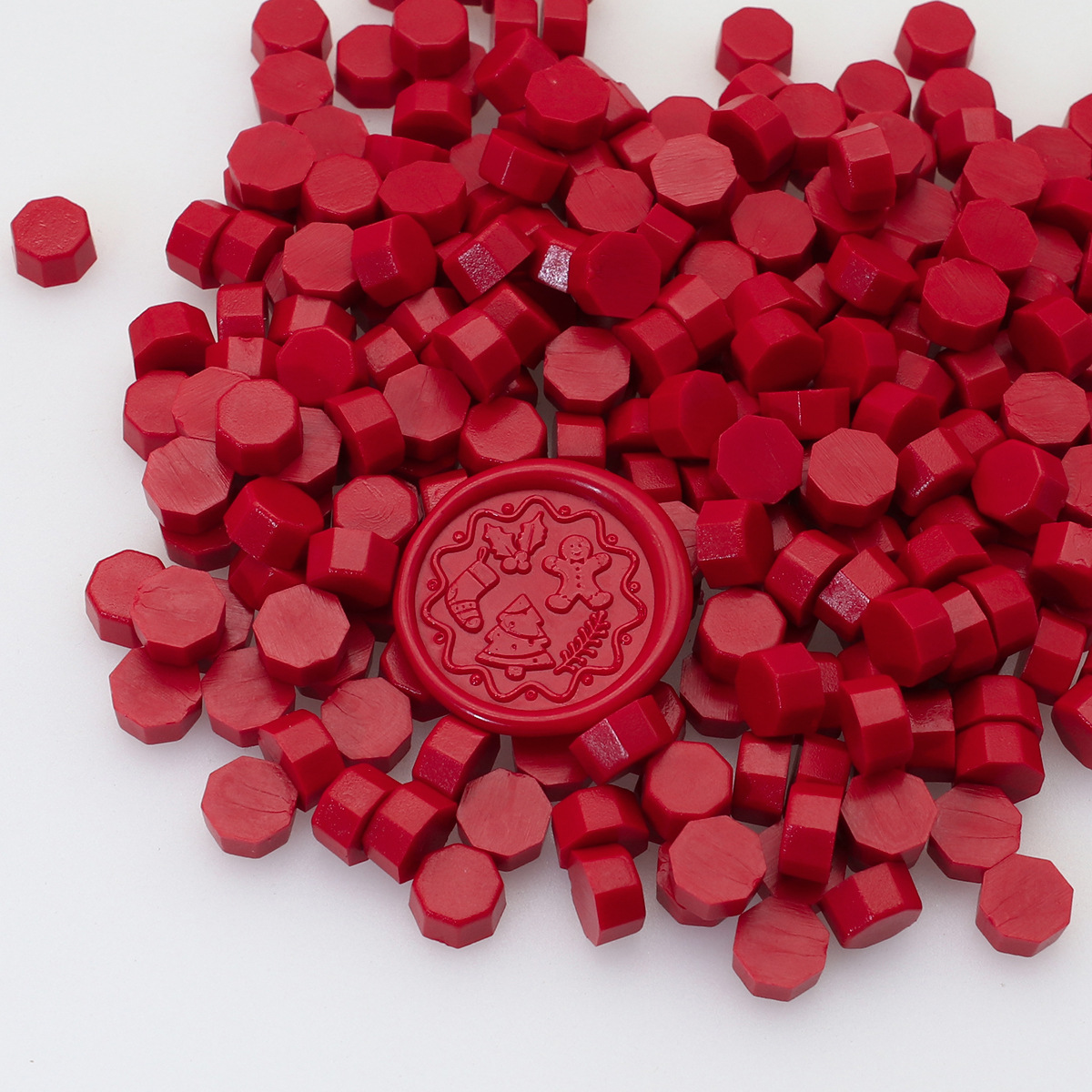 Perlas de cera de sellado octogonales Oucai, 500g, 131 colores, perlas de sellado de cera a granel, colores mixtos, baratas, perladas, una libra.