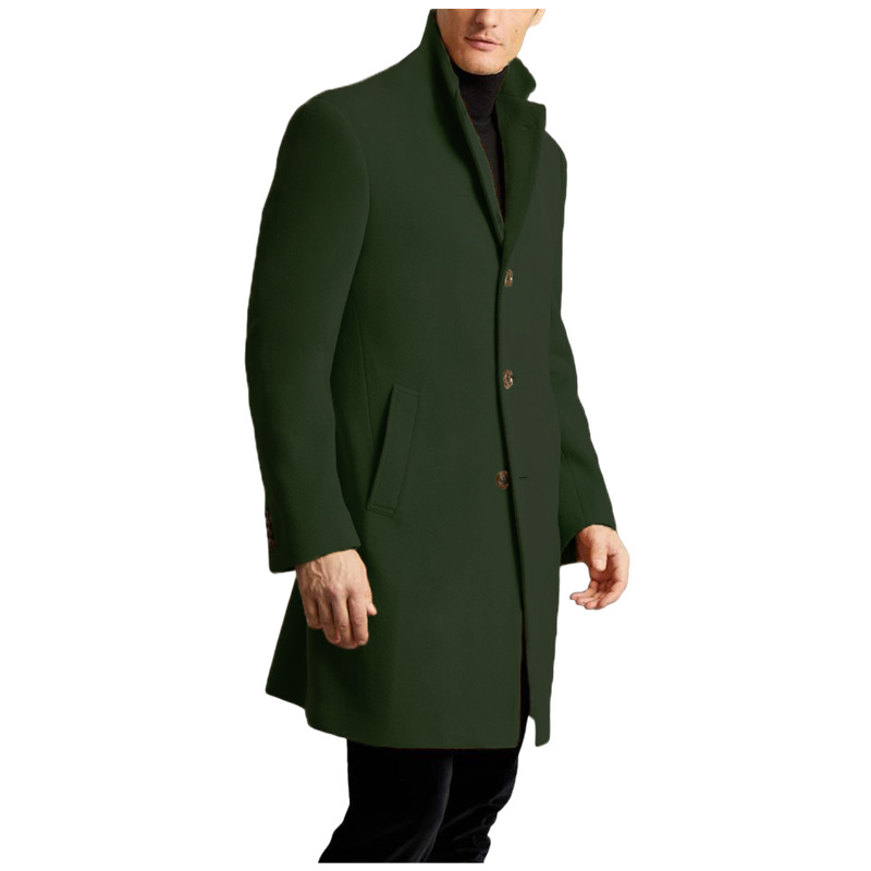 Ropa de hombre Abrigo de lana nuevo para hombre Abrigo con forro de lana multicolor_voghion.com
