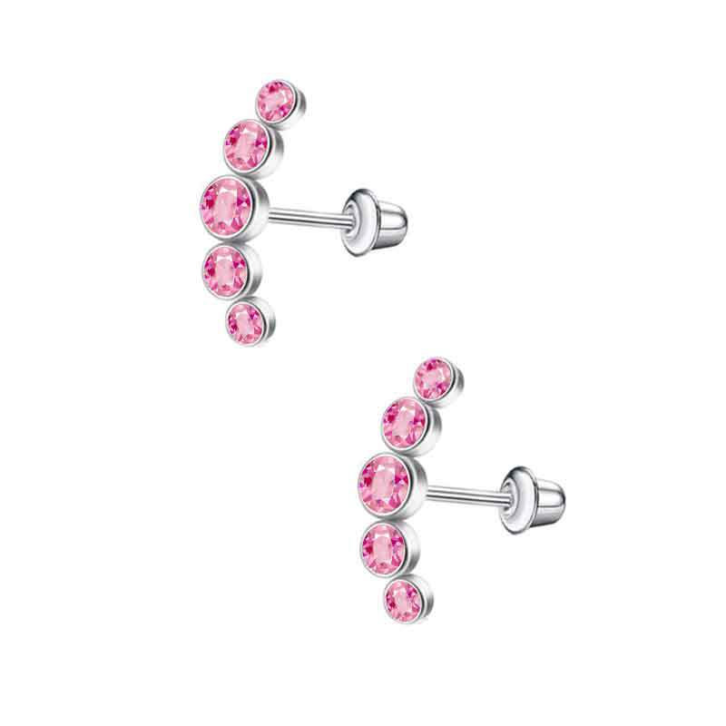 Heart Shape Pattern 1 Pair Ear Cartilage Rings & Studs Simple Style Classic Style Heart Shape 304 Stainless Steel Plating Ear Cartilage Rings & Studs