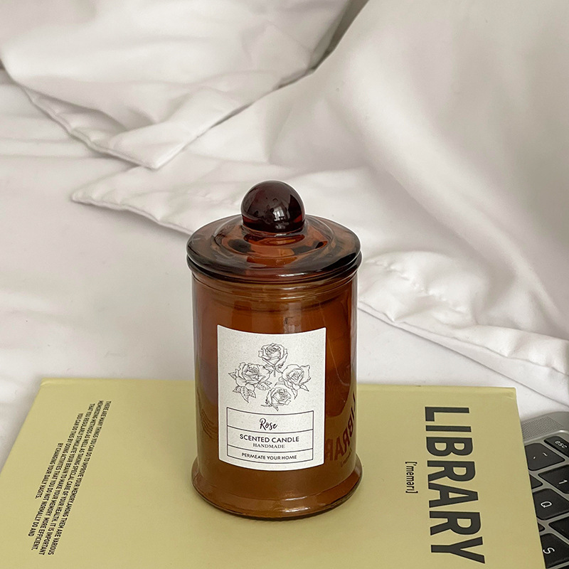 Vintage Niche Style High-End Romantic Atmosphere Aromatherapy Candle Decoration Desktop Bedroom Fragrance Ornament Gift_voghion.com