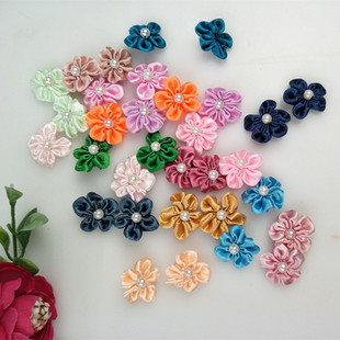 ✅ P25 Accessories Handmade Stereo Flower Clothes Baby Clothes Decoration Accessories Wedding Dress Corsage Hair Accessories Silks and Satins Five