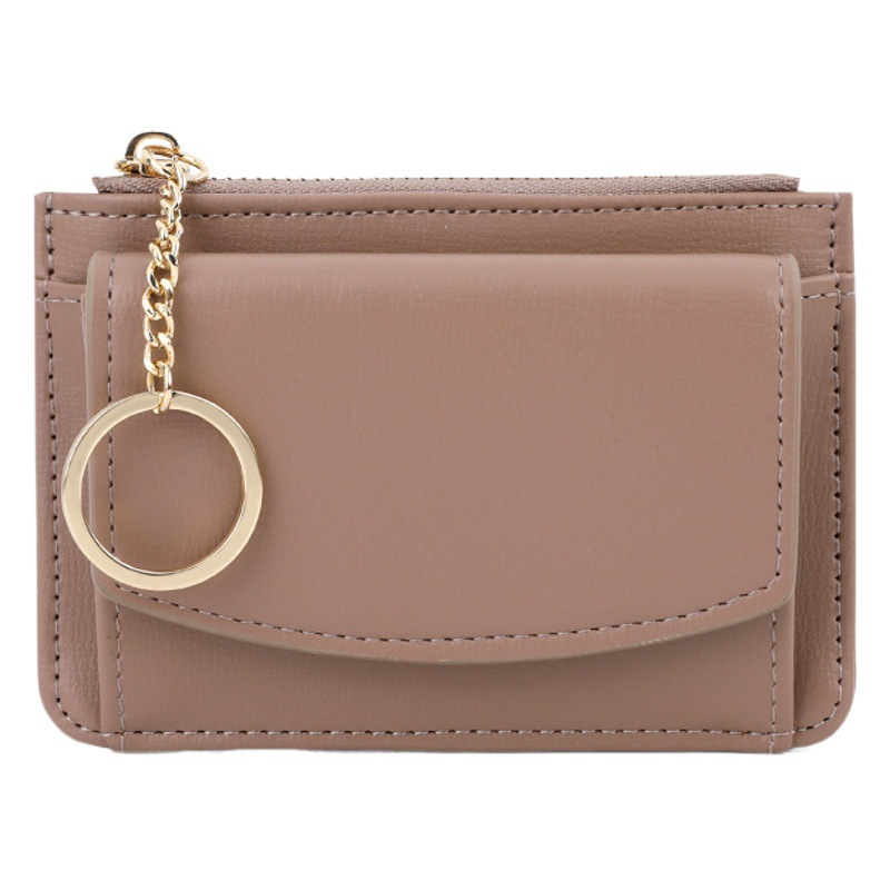 Telian nuevo portatarjetas transfronterizo titular de la tarjeta estudiante comida tarjeta cubierta protectora multi-Tarjeta llavero monedero de la moneda de las mujeres