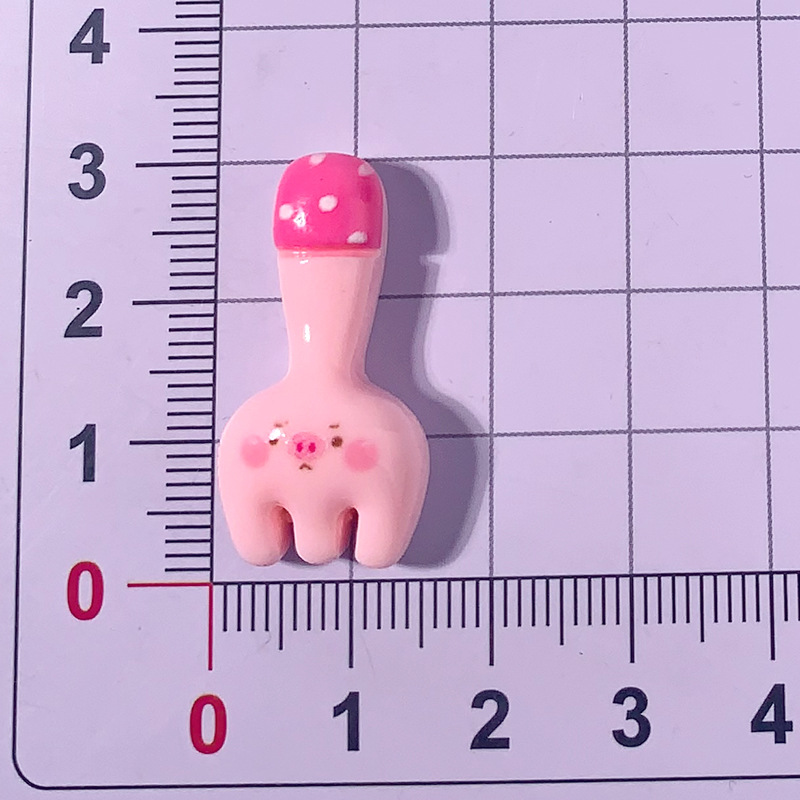 Nuevos dibujos animados para jugar con platos de cerdo tazas diy accesorios de resina crema pegamento para el cabello zapatos botones accesorios de taza de agua