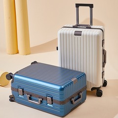 Pcスーツケース搭乗ケース男性26インチスーツケース万向輪多機能アルミフレームスーツケース暗号箱