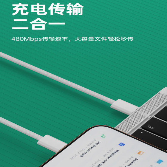 high quality dual Type-C data cable for Apple 15promax fast charging line iPhone16Pro charging line