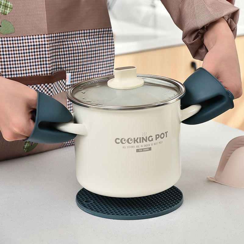 aislamiento térmico de cocina gruesa guante de aislamiento térmico de cocina resistente a altas temperaturas mortero anti-corrosión horno de incubamiento de microondas clip tazón