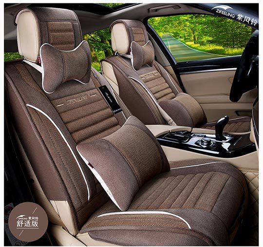 Purple Wind Chime manufacturer wholesale all-season universal linen seat covers for cars, F-23