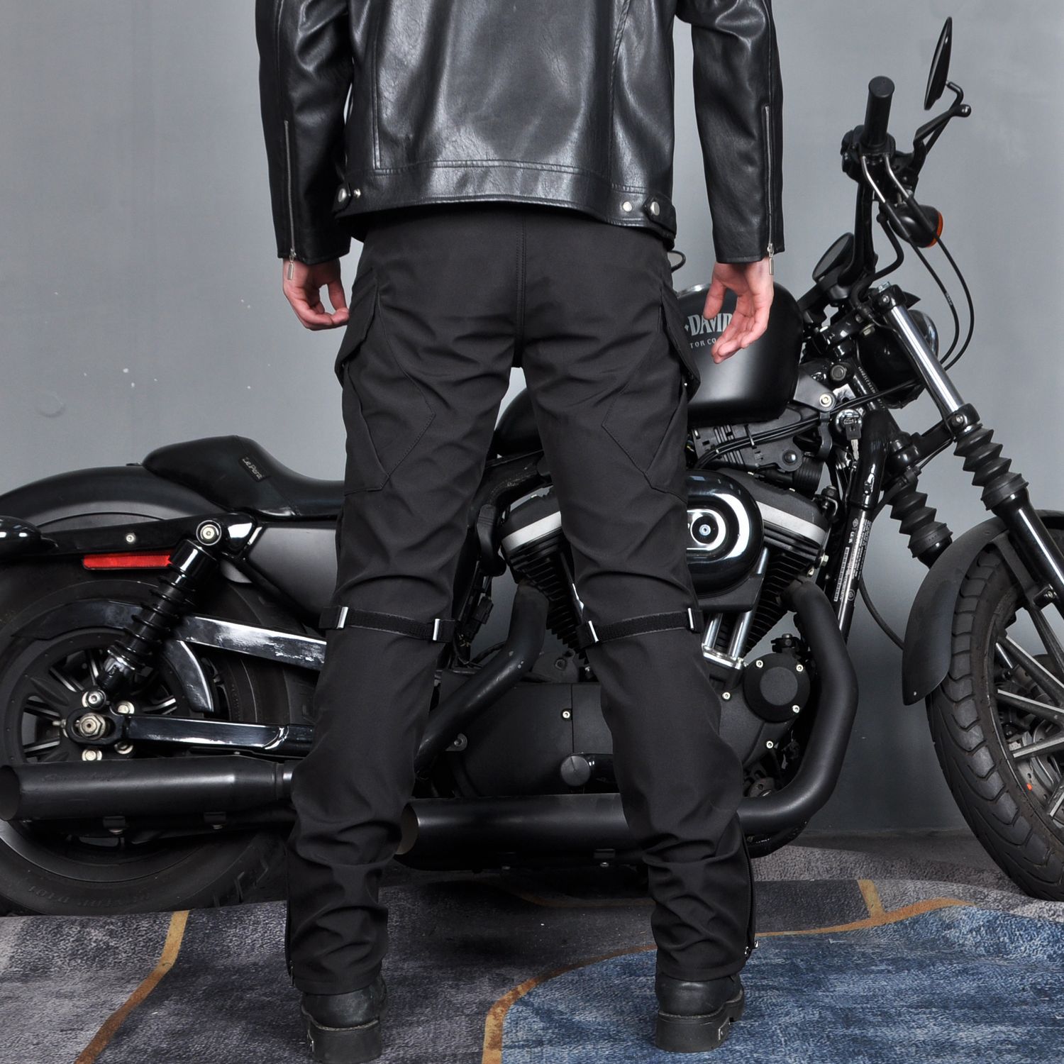 VOLERO Motocicleta Four Seasons Pantalones de ciclismo a prueba de caídas Impermeable a prueba de viento Doble capa transpirable Motocicleta Pantalones a prueba de caídas Silicona para hombre