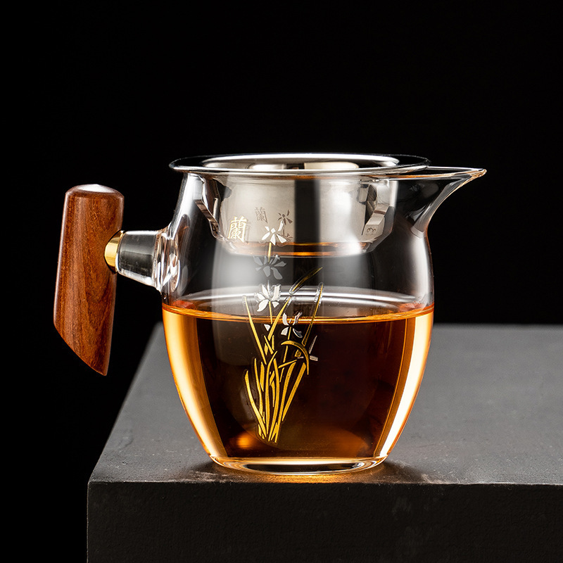 페어 컵-블루 + 스테인레스 스틸 차 배수구