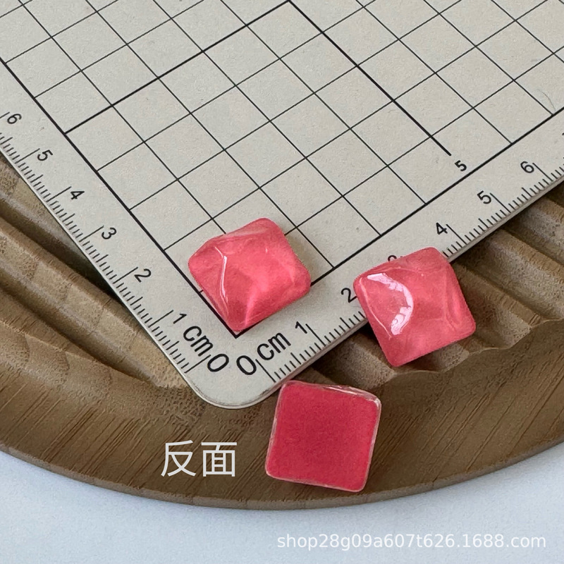 女款冰透水晶五星爱心diy树脂配件饰品手工耳夹吊坠配饰材料批发|undefined
