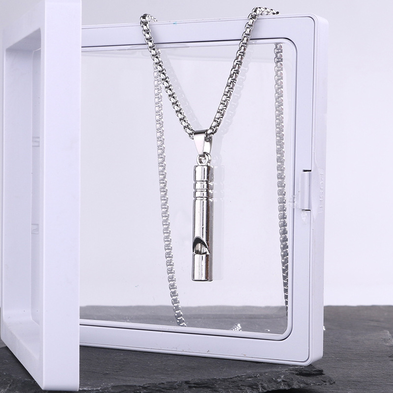 Ketting voor mannelijke trendsetters, dansende disco, fluitende hanger, hiphopketting voor mannen en vrouwen, minimalistische stijl, paar studententruiketting_voghion.com