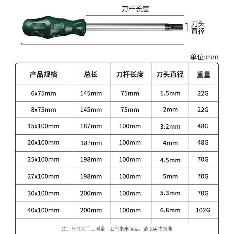 梅花六角ドライバー星型t20梅花t15メートル字t30ツールt10セットt25花型|undefined