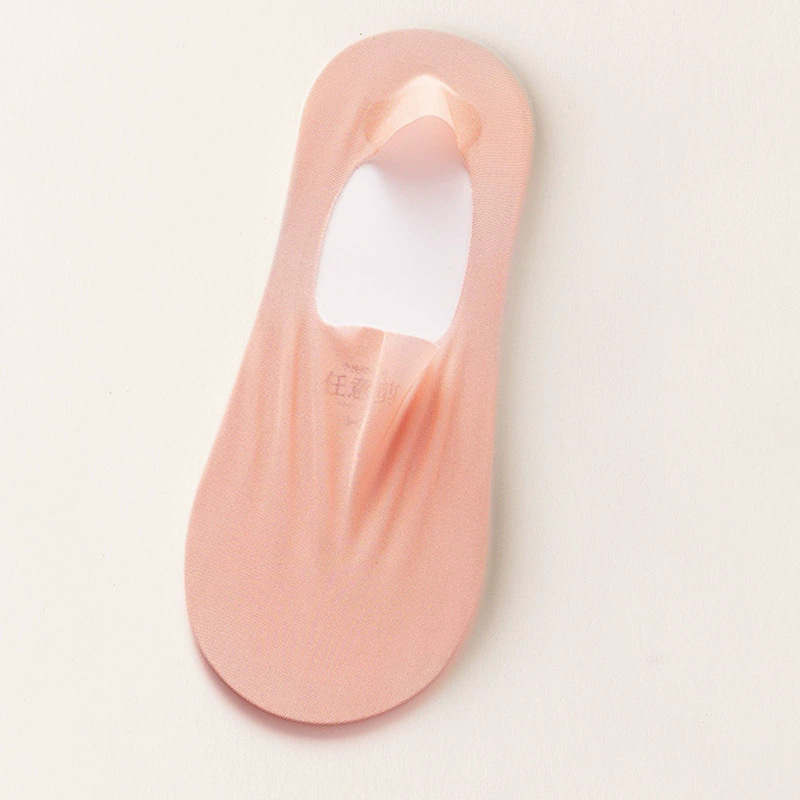 女性用夏用薄型ボートソックス、女性用浅い口の見えないソックス、シリコン滑り止め、脱落防止、吸汗性、通気性のある女性用アイスシルクソックス|undefined