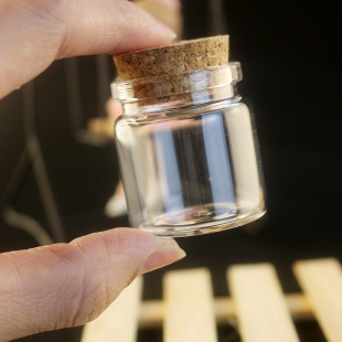 3.7*4cm Cork Glass Bottle Bottle Mouth Inner Diameter 2.6cm Small Capacity 20ml Mini Test Tube Vase 20ml