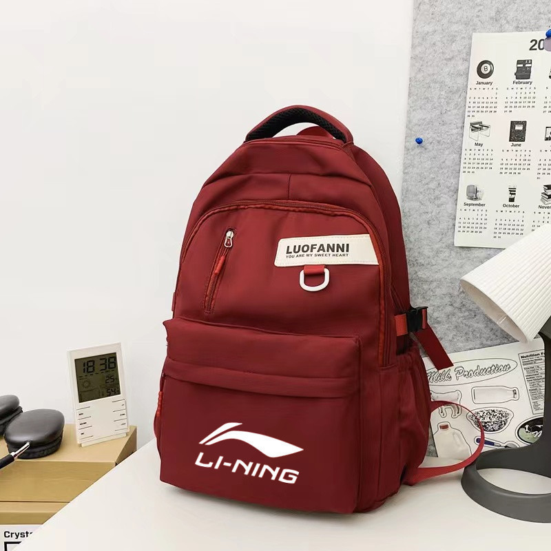 Li Ning バックパック メンズバッグ 中学生 高校生 大学生 スクールバッグ レディース 大容量 カジュアル トラベル コンピューターバックパック|undefined