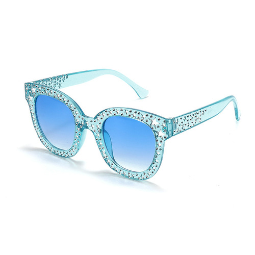 2024 New Children's Fashion Decorative Mirror Diamond Frame Personalized Cute PC Party Glasses YZ1816