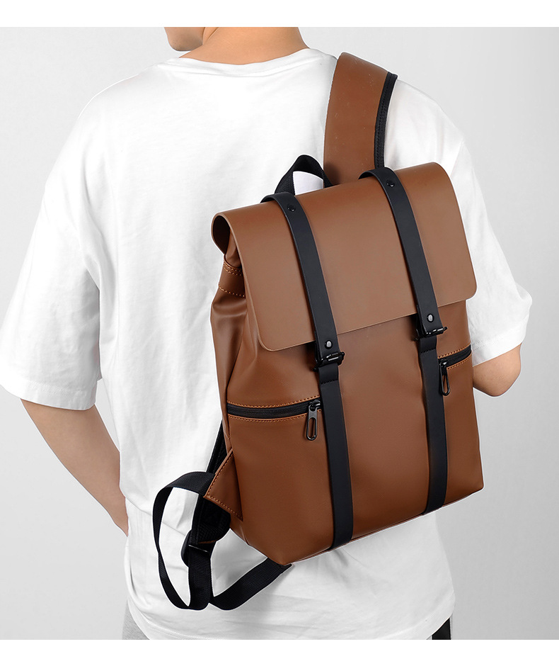 Minimalist Mens Backpack Lightweight Laptop Bag For Business_voghion.com