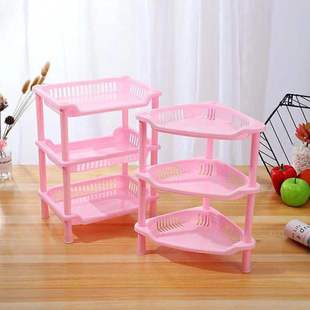 Three-Layer Storage Rack for Bedroom Desktop, Multi-Layer Bathroom Storage Rack, Kitchen Corner Rack, Small Vegetable Rack, Floor-Standing