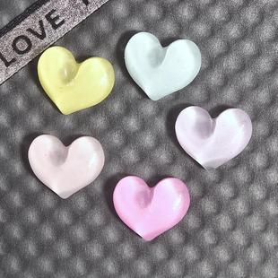 Ice through love resin diy accessories mobile phone case data line peach heart patch clothing shoes hat hairpin accessories wholesale