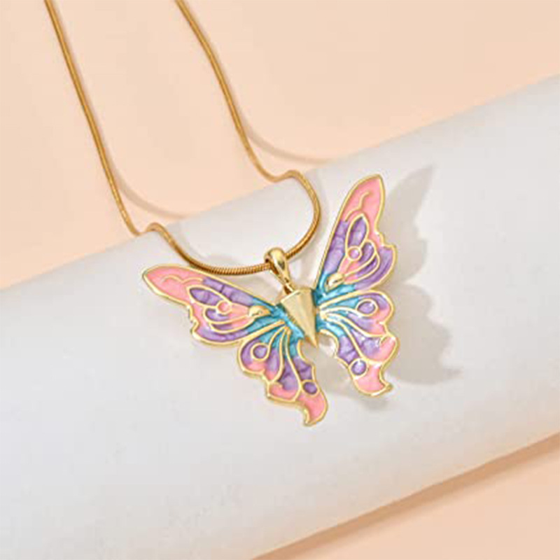 Sweet Butterfly Alloy Plating Women's Pendant Necklace display picture 1